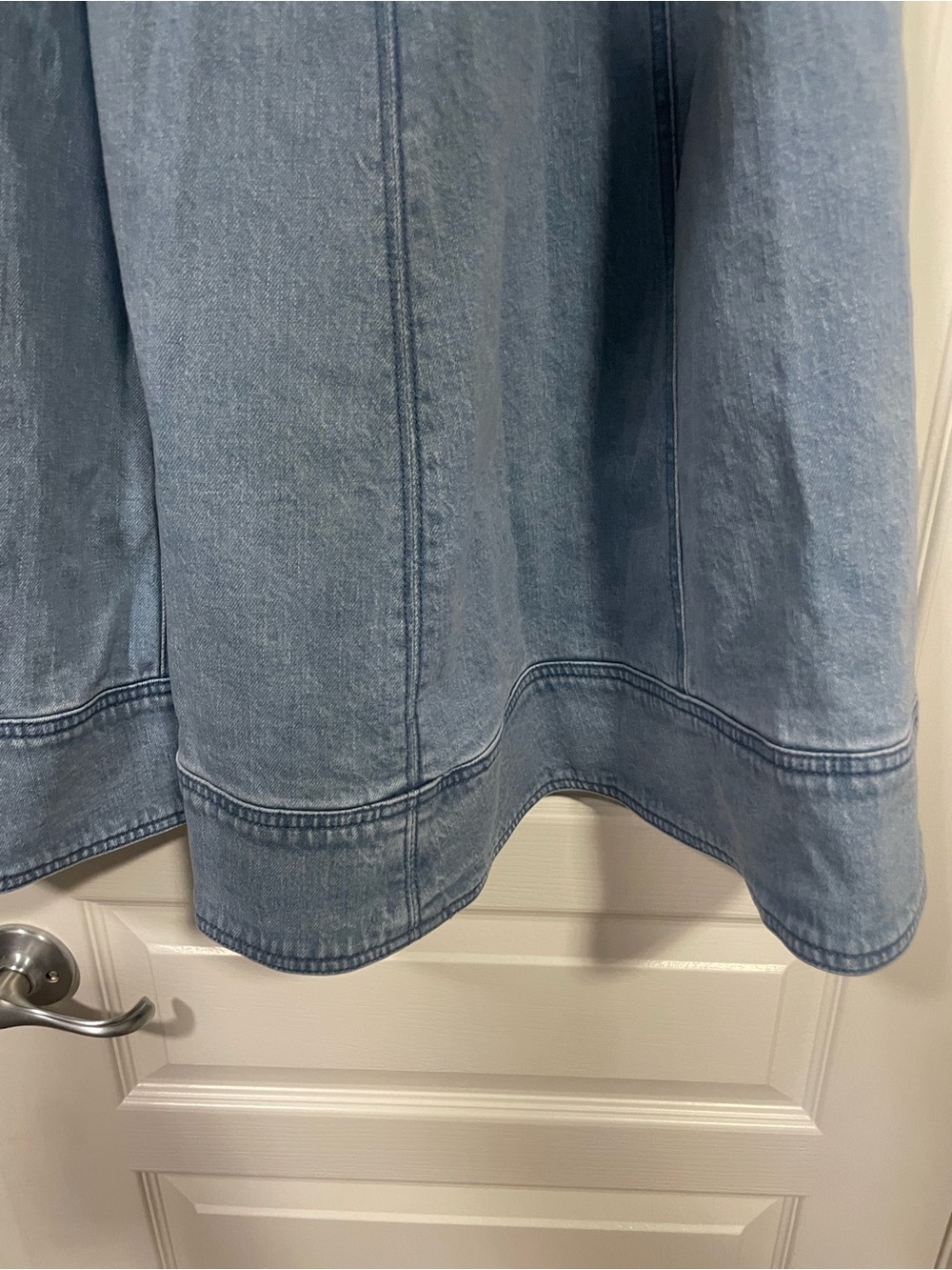 Pilcro by Anthropologie Denim A-Line Midi Skirt - Light Blue - Picture 5 of 8